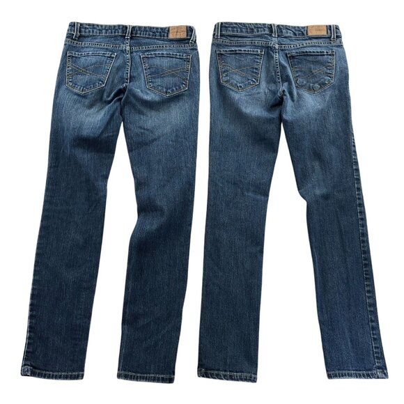 2 Aeropostale Womens Jeans Size 1/2 Lot Of Two Short Ashley Ultra Skinny Blue - Picture 2 of 16